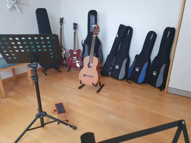 Gitarren in der Musikschule